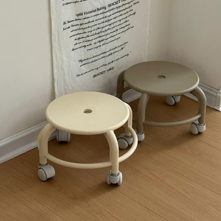 【新家的100个快递】凳子小矮凳滑轮凳家用换鞋小凳子带娃移动凳