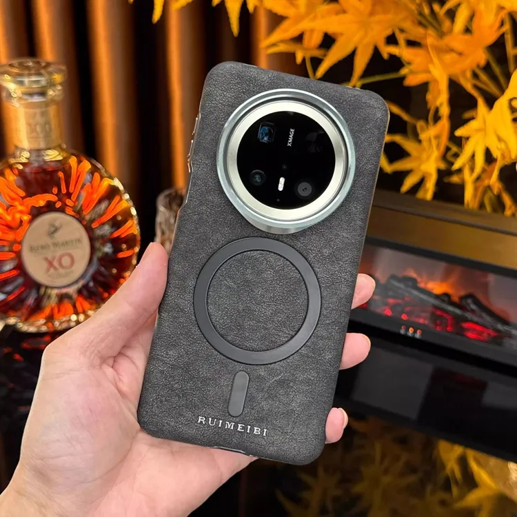 适用华为mate60Pro手机壳复古皮革mate60全包男女新款防摔保护套