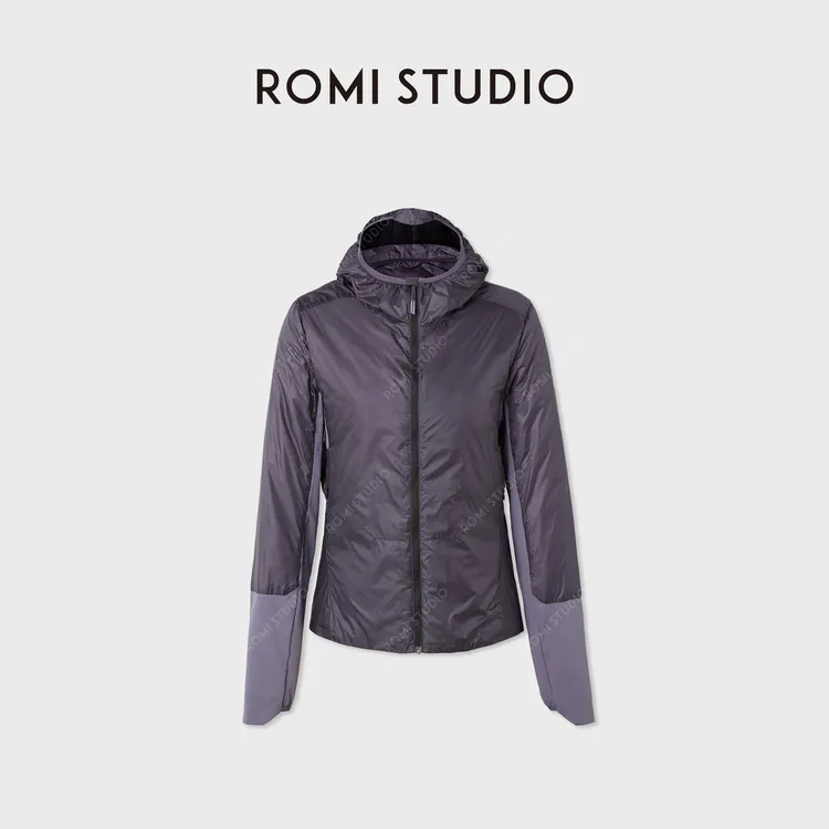 ROMI STUDIO“超轻连帽羽绒”10D超细旦尼龙织90白鹅绒服RWCWWD5366
