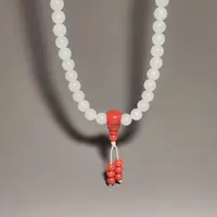 清代和田玉素面玉珠串/XW3300A0/集萃斋