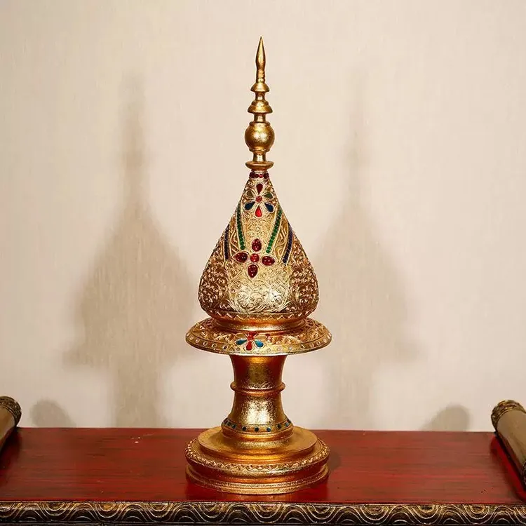 东南亚泰式实木禅意宝塔