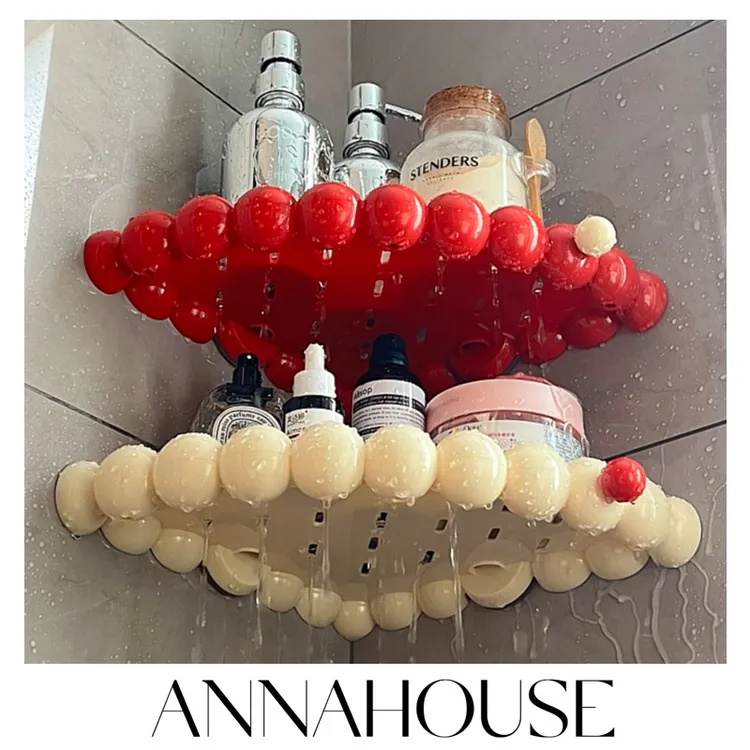 ANNAHOUSE吸盘置物架浴室洗漱台洗手间壁挂免打孔厕所收纳架子NS