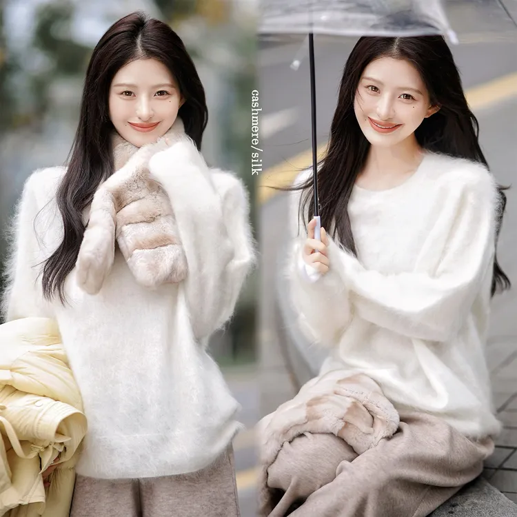 【赵大喜】现货！雪宝-丝羊绒毛衣 | 桑蚕丝 拉绒工艺 软糯神