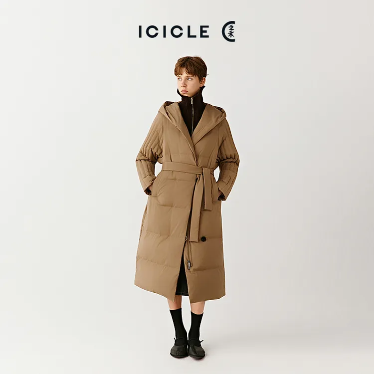【10.24】ICICLE之禾25秋冬新品【HUG羽绒服】羊毛混纺平纹布羽绒服