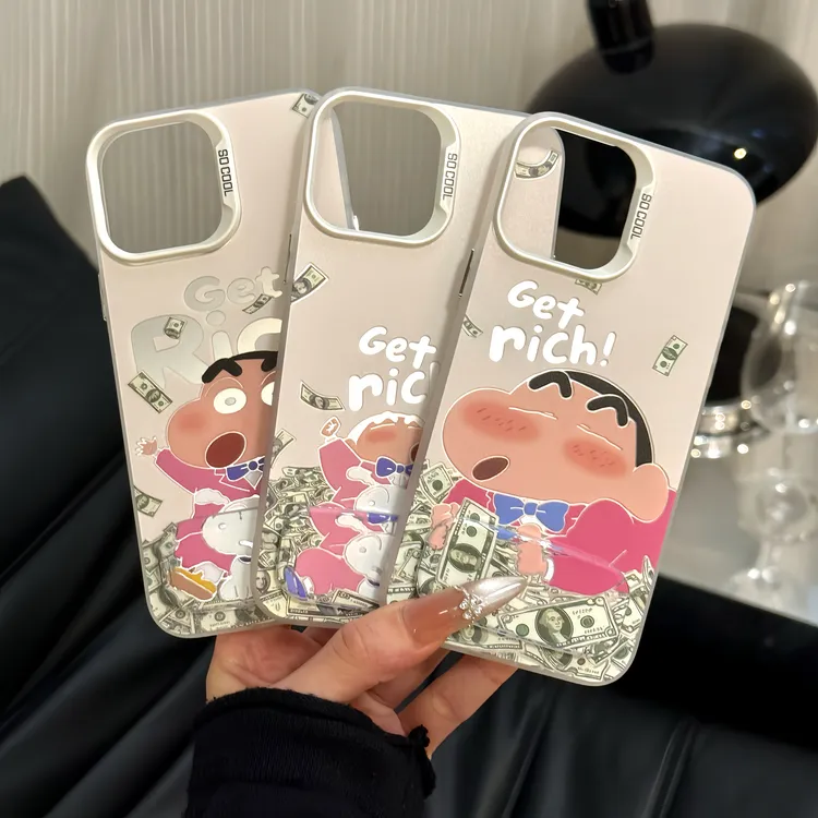 美钞躺姿小新苹果17手机壳iPhone16promax彩银华为小众oppo小米15