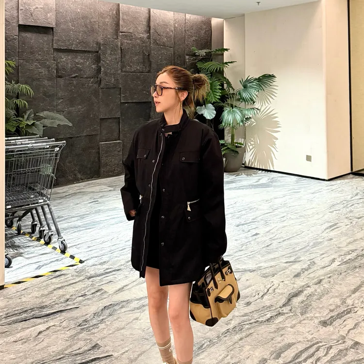 设计师中长款棉服