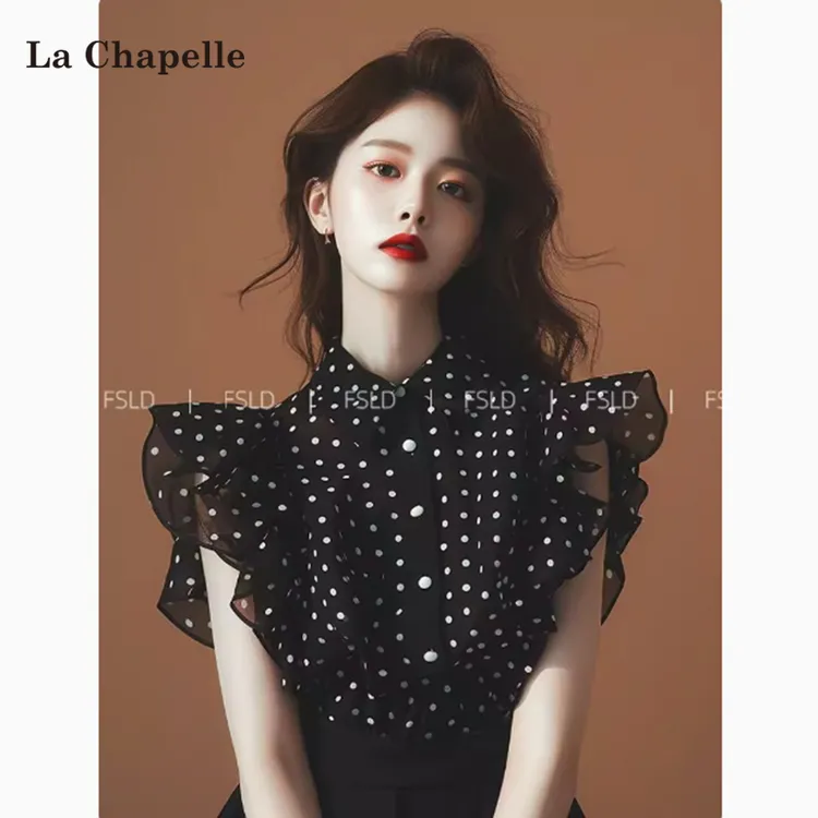 拉夏贝尔短袖衬衫女款爆款2025网红洋气女炸街纯欲慵懒风衣服女装