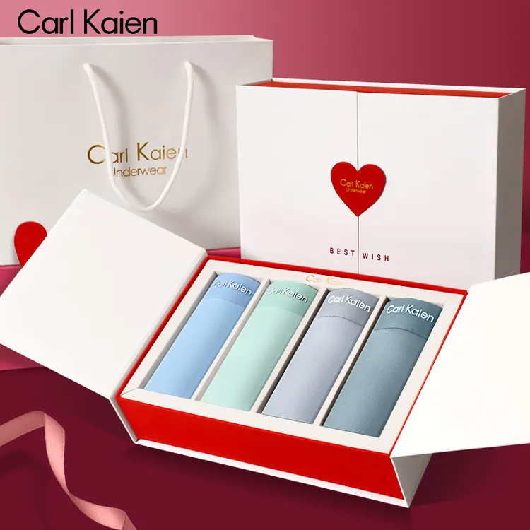 Carl Kaien男士内裤男款抗菌四角短裤送男友轻奢实用型高档礼盒