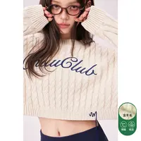 H010【金拐子专属】CHUU软糯触感流苏韩系辣妹针织衫-F