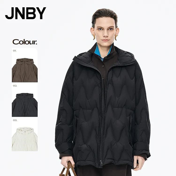 【糯米波波】商场同款JNBY/江南布衣25冬新品羽绒服中长5PAC11190