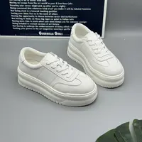 【小苏专属】厚底小白鞋圆头秋季休闲板鞋白色韩版女鞋25710