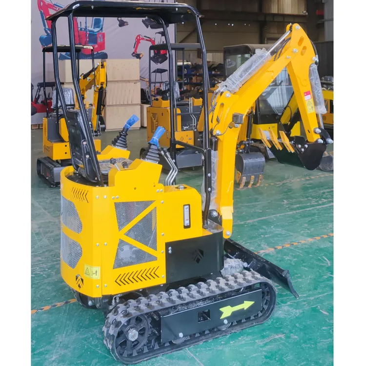小型挖掘机家用农用果园大棚挖土工程多功能微挖钩机