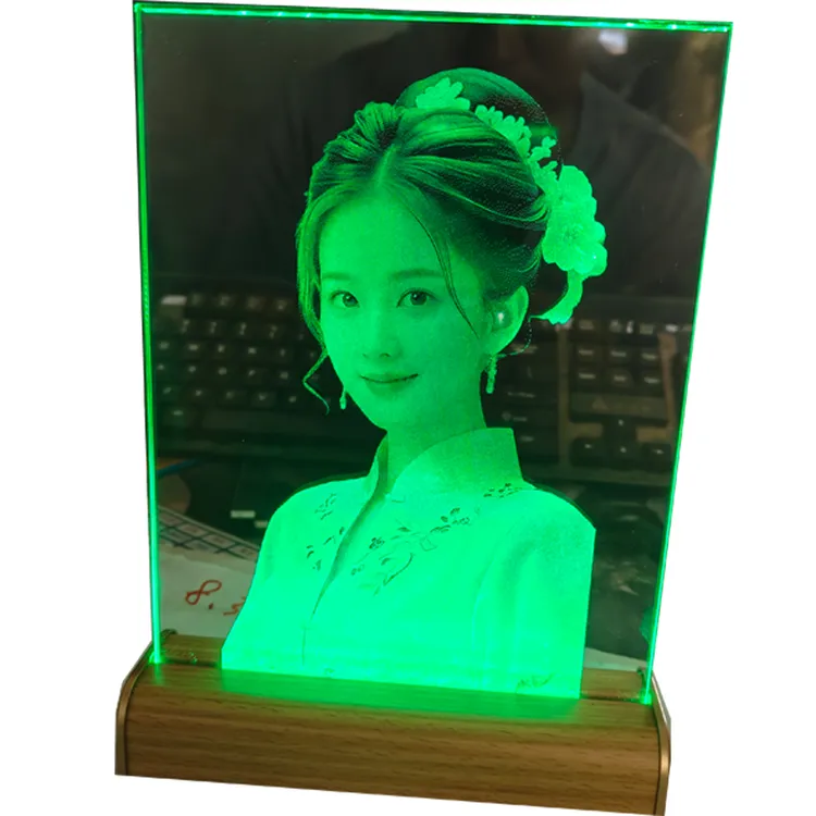 锤子玻璃画定制私人照片适合情侣闺蜜的浪漫生日礼物