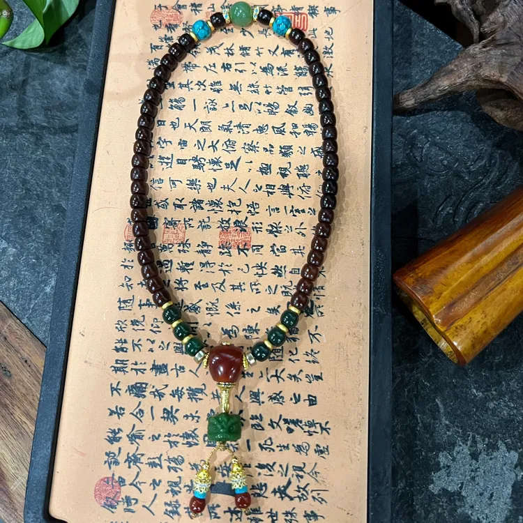 原创龙脊菩提挂链文玩