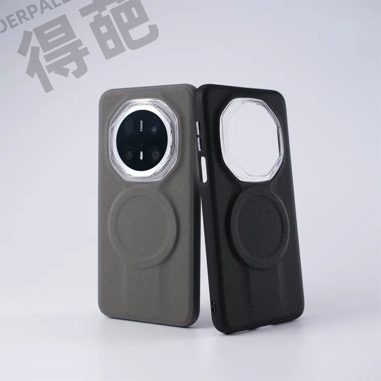 得葩颗粒感素皮华为mate70pro磁吸手机壳华为mate70RS软边防摔套