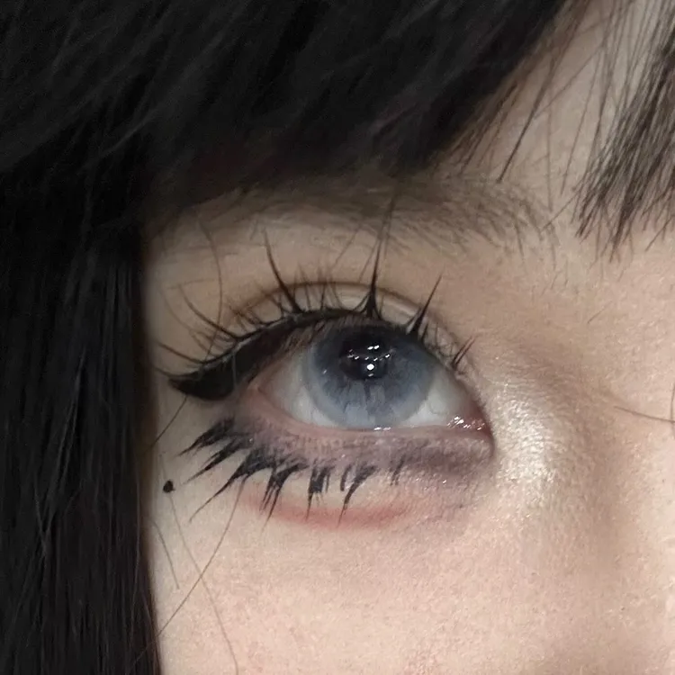 Sakikooo日抛清仓正品天使冰蓝薄荷冰种无锁边显色蓝色10片装