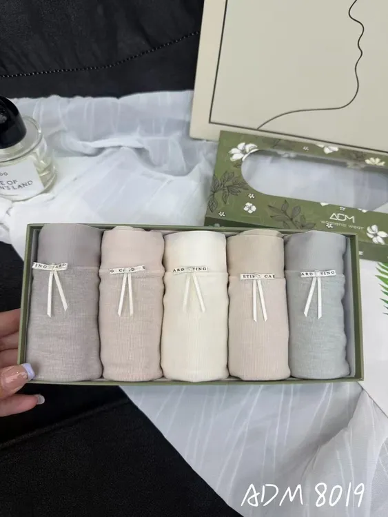 5条收腹透气少女风风女三角内裤高品质时尚无缝简约