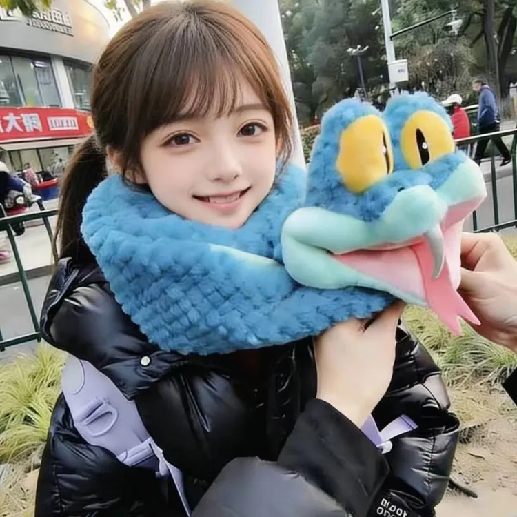 疯狂动物城卡通毛绒可爱立体动物保暖冬季防寒少女心同款盖瑞围巾