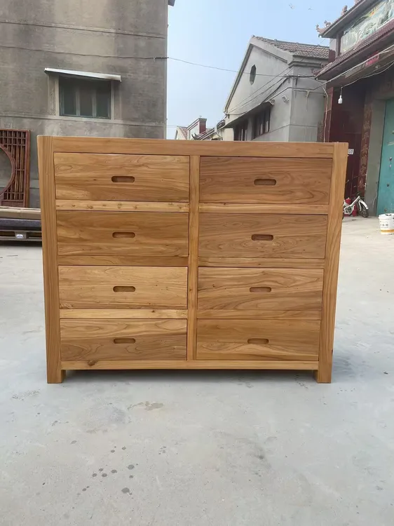 老榆木八斗柜纯木头边柜没有辅料整体发货的木柜