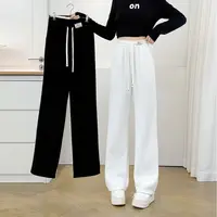 卡洛町大码女装110-210斤冬季新款休闲百搭高腰显瘦加绒直筒裤159
