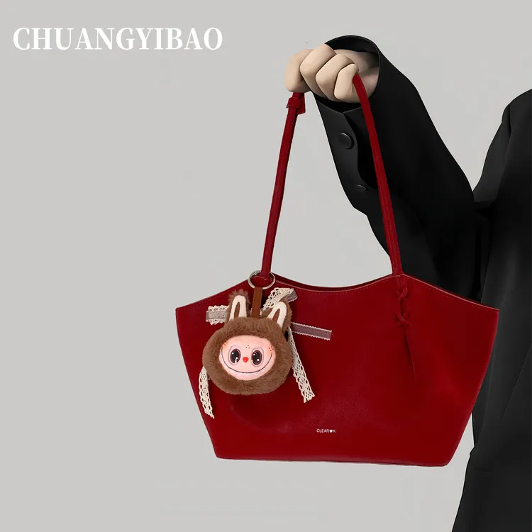 小众高级感大容量托特包包女2025秋冬新款复古磨砂简约休闲单肩包