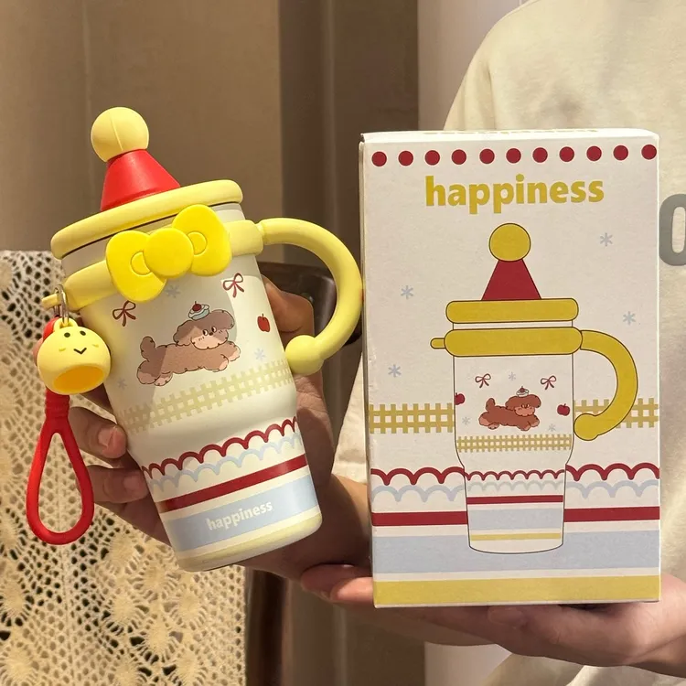 316内胆咖啡杯女生保温杯ins风大容量办公室水杯网红高颜值杯子