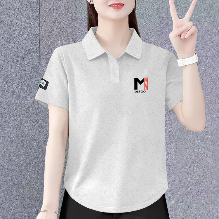 短袖t恤女POLO衫夏季新款时尚韩版休闲减龄百搭洋气遮肚翻领T恤潮