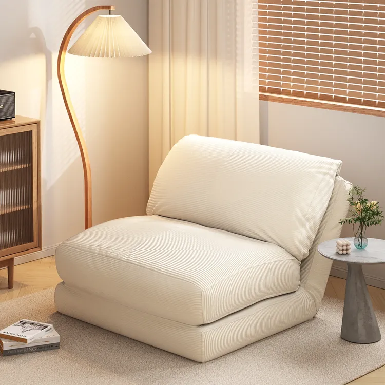 懒人沙发折叠沙发床可躺可睡多挡调节单人沙发卧室阳台飘窗榻榻米