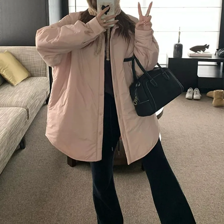 (衣兮韩系通勤棉服外套)88105秋冬高级感搭配气质出众保暖外套H