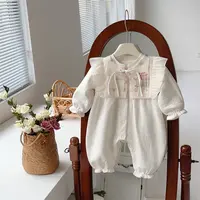 婴儿春秋衣服中国风宝宝连体衣新中式百天满月爬爬服宝宝国