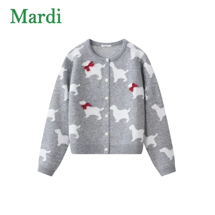 Mardi短款圆领休闲外套女装秋冬针织衫MZZ2542052