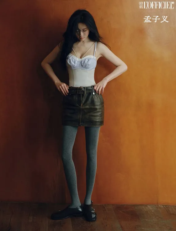 GENTLE THORNS 孟子义 明星同款金棉小羊绒连裤袜