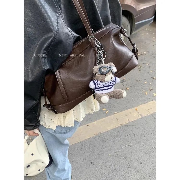 复古小众腋下包包女款爆款2025新款高级感手提通勤包大容量托特包