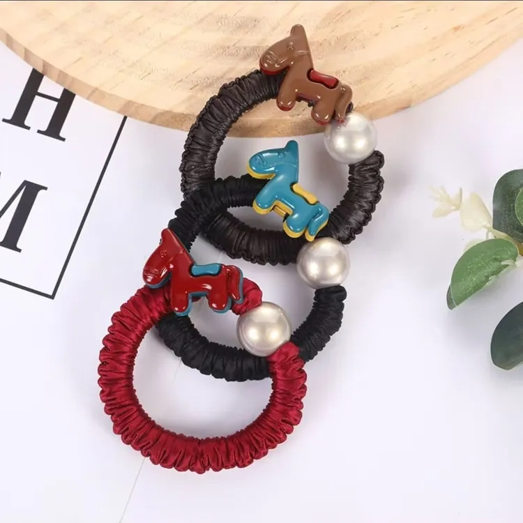 2026马年新年小肠圈发绳发圈喜庆吉祥头绳头饰发圈皮筋扎丸子头饰