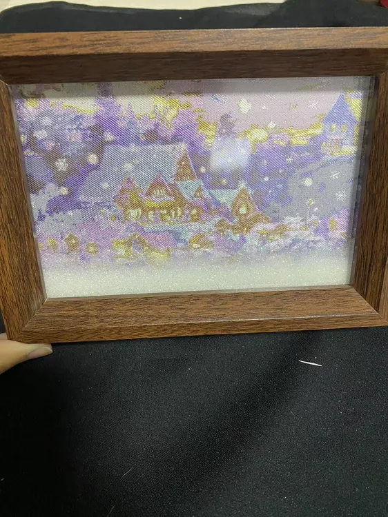 苏城一锦 冬夜童话 宋锦流麻沙画