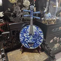 BY01 青花瓷中阮家居艺术摆件 61*30cm