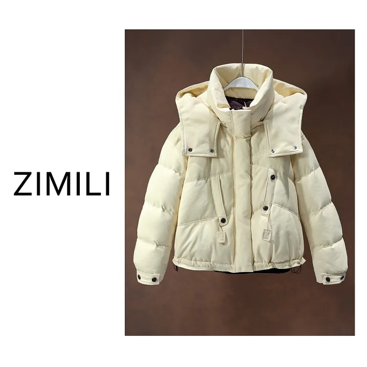 【亮哥欧货女装】冬季加厚泡芙《杏仁黄》90绒高蓬松羽绒服265127-1