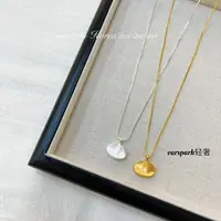 EarSpark 铜项链 女简约珠宝素款时尚锁骨链气质白色