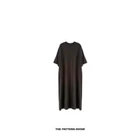  The pattern room | 可持续时髦暖线条柔织短袖毛衣裙