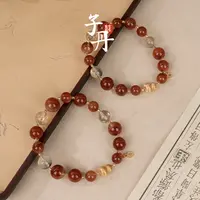 【蜜棠二店】红兔毛金发晶配比手串(多样性发/发一串)C5-686