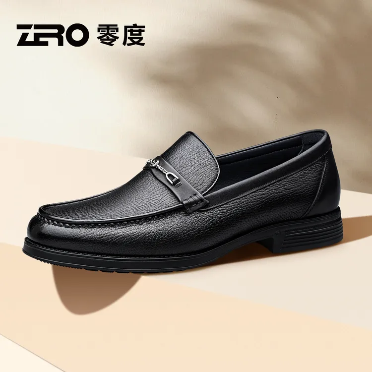 「墨痕」ZRO零度男鞋高奢经典正装皮鞋轻便舒适商务宴会德比婚鞋男