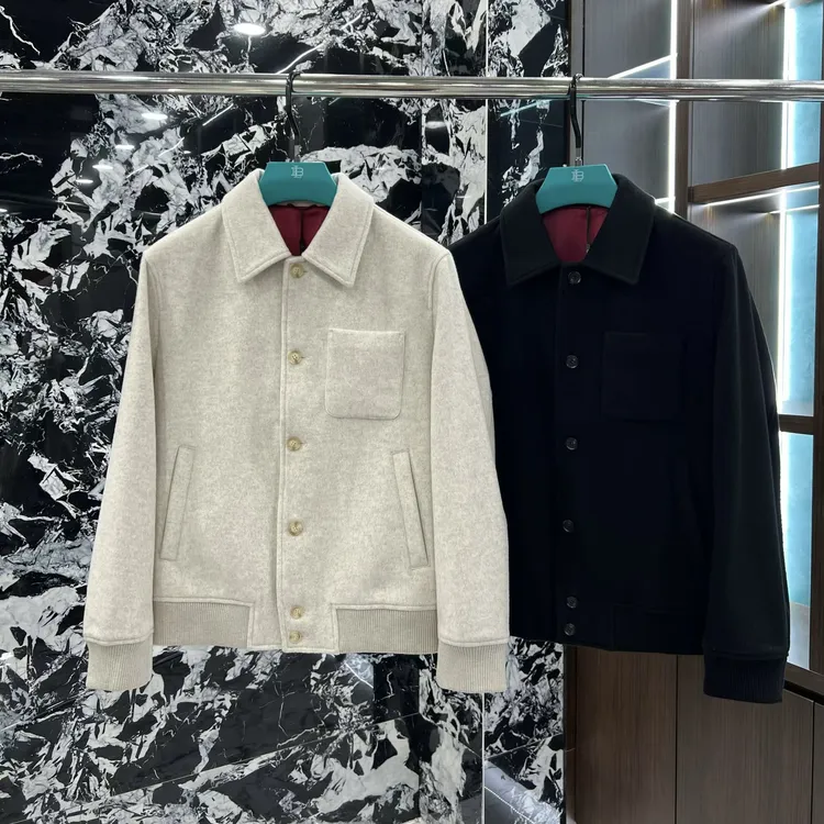 LP老钱风·羊毛混纺翻领夹克‖25早秋新款·轻奢系列BLN