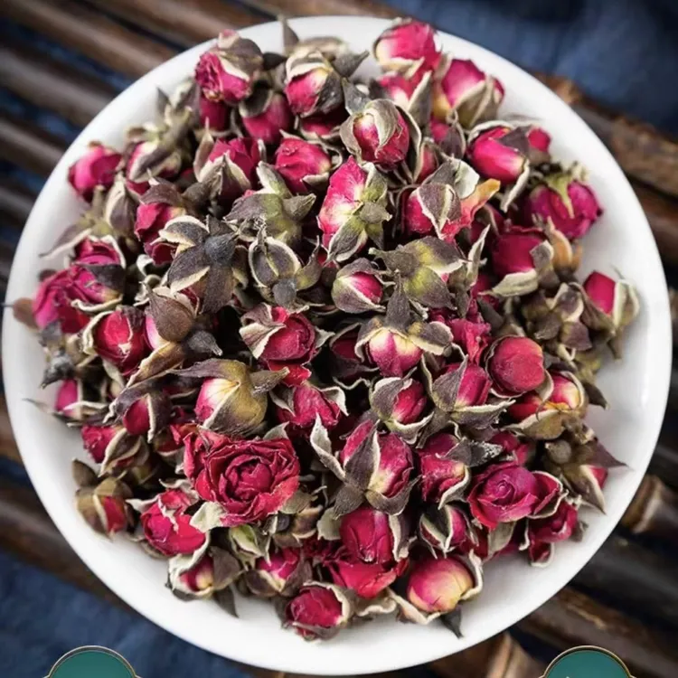【三娃助农】金边玫瑰花茶新鲜无硫干玫瑰花蕾女生泡水喝食用花