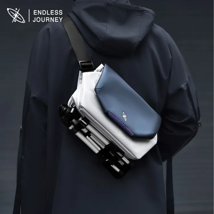 轻便机能斜挎包男生跨境尼龙高级感多功能单肩包男款胸包挎包批发