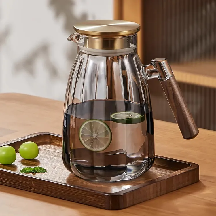 冷水壶耐高温专用家用大容量食品级奶茶果汁扎壶凉白开玻璃玻璃壶