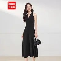 IEF/爱依服连衣裙2025夏季新款性感小女人气质露背设计吊带长裙