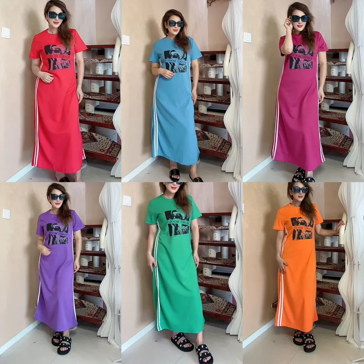 2025女士春夏新款高级感运动休闲连衣裙包邮