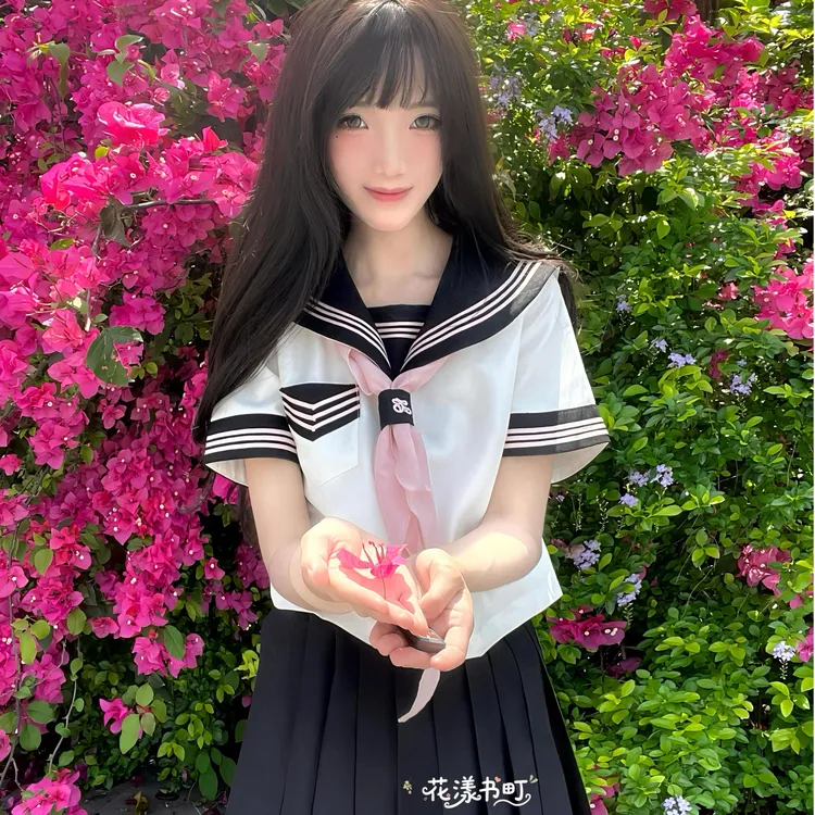 【心序曲】原创正版基础水手服jk制服TR面料短袖校供新款夏轻音少女