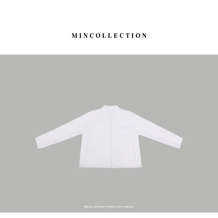 DE Mincollection刺绣提花外套/日系凹凸感肌理提花夹克外套40135