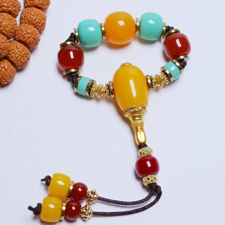 三通高端高档配饰顶腰珠老型用于星月金刚百香108长串DIY搭配